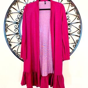 Women’s Duster with Ruffle Size L